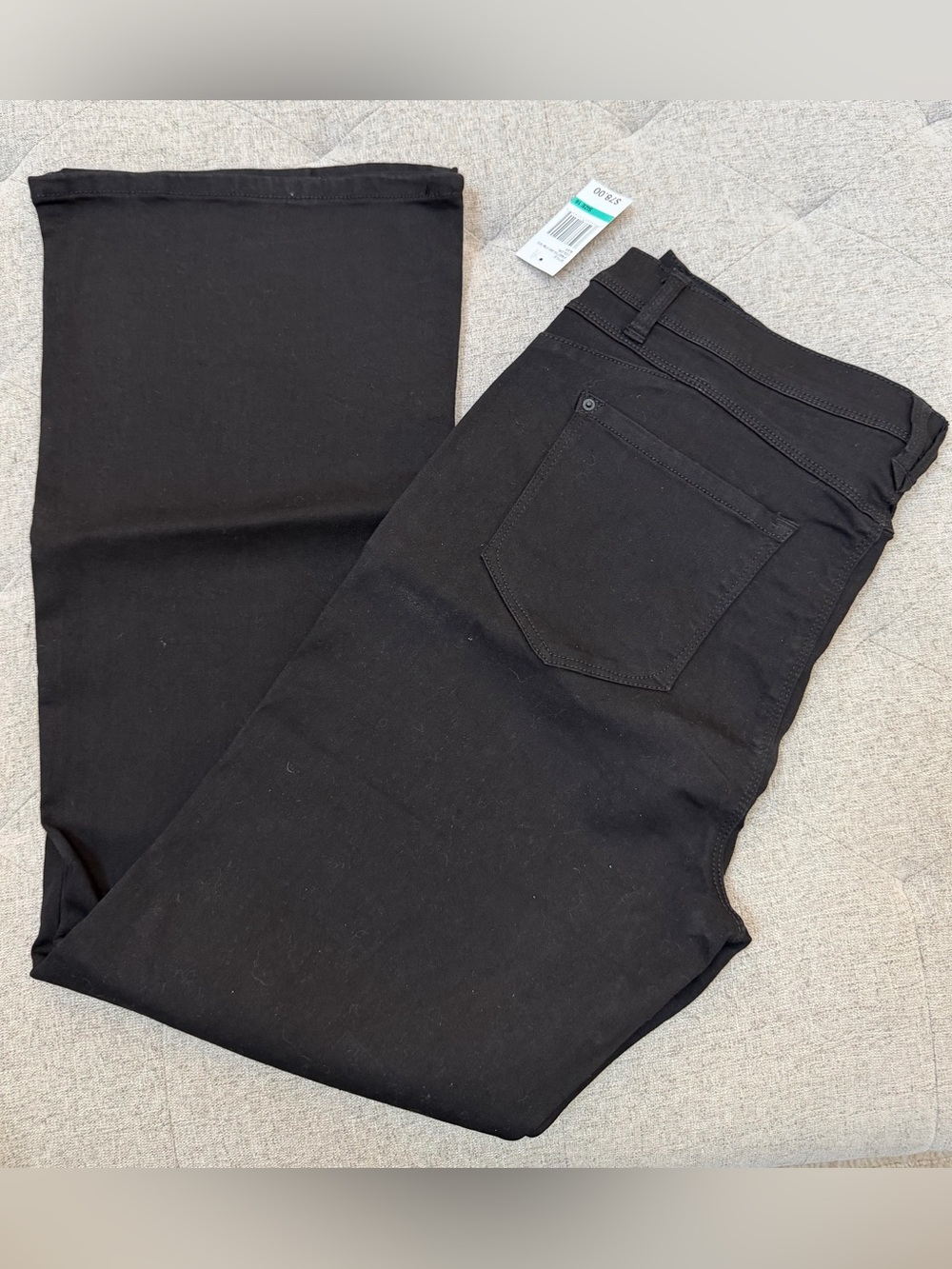 NWT CURVE APPEAL SIZE 16 high rise black jeans boot cut jeans
